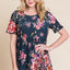 Floral Short Sleeve Maxi Dress - Elegant & Versatile