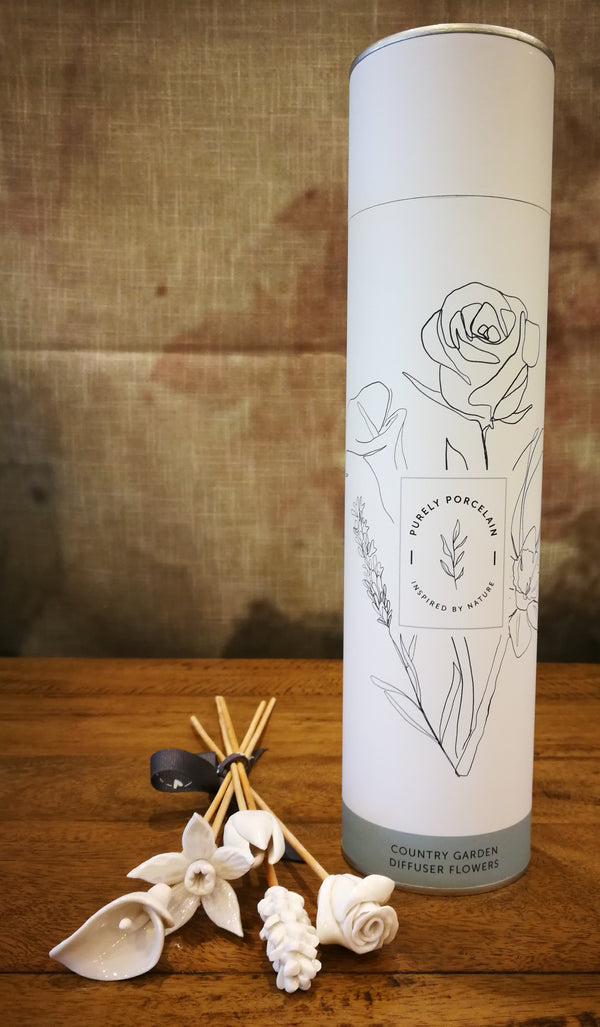 Juego de Varitas Difusoras de Bambú Flores del Campo
