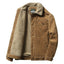 Manteau en coton chaud à col montant décontracté