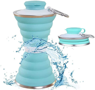 500ML Foldable Silicone Water Bottle for Travel