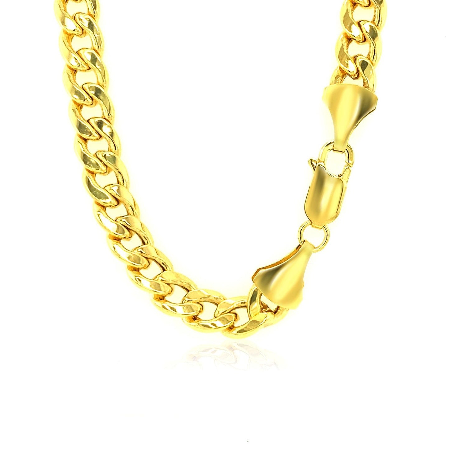 10k Yellow Gold Light Miami Cuban Chain - 6.5mm