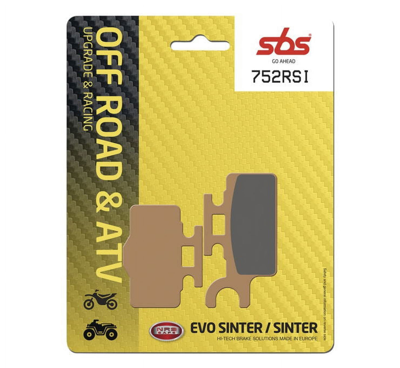 Frenos SBS 752RSI Sinterizados-MX/ATV para Carreras