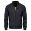 Men's Casual Zip-up Bomber Jacket with Pockets