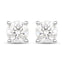 Boucles d'oreilles en diamant blanc véritable de 0,80 carat en or blanc 14 carats