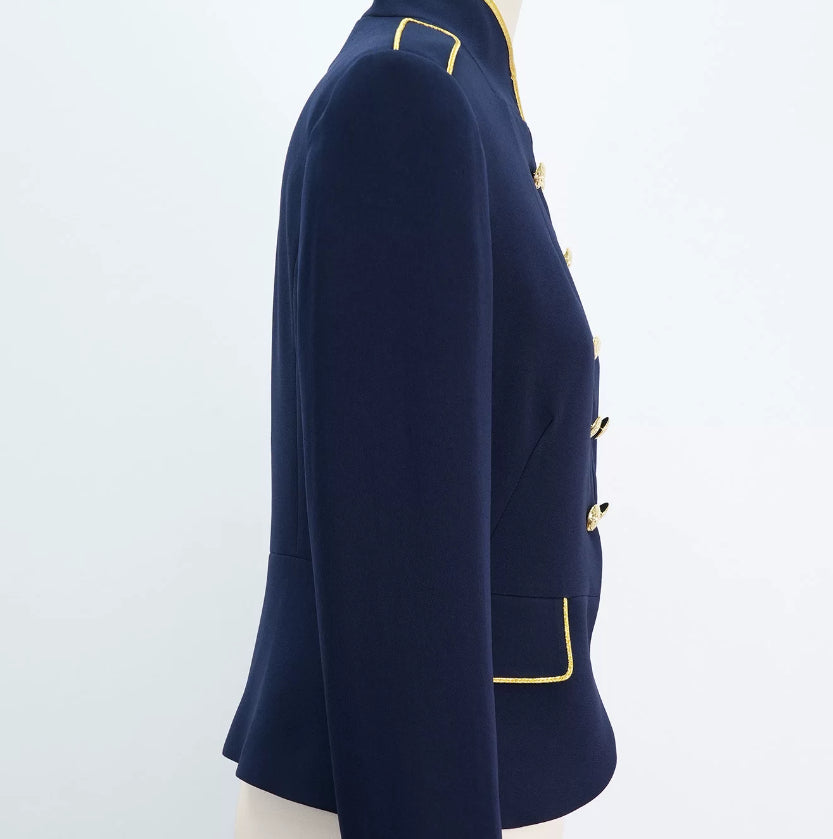 Abrigo ligero de doble botonadura con epaulettes Pure-tail Gilded