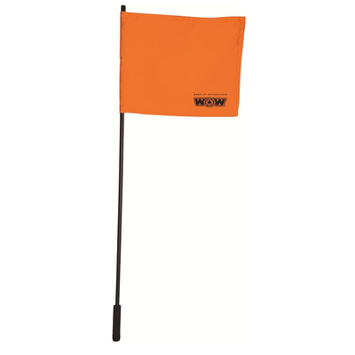 WOW Sports 48" Flag with Pole - Durable & Flexible Design
