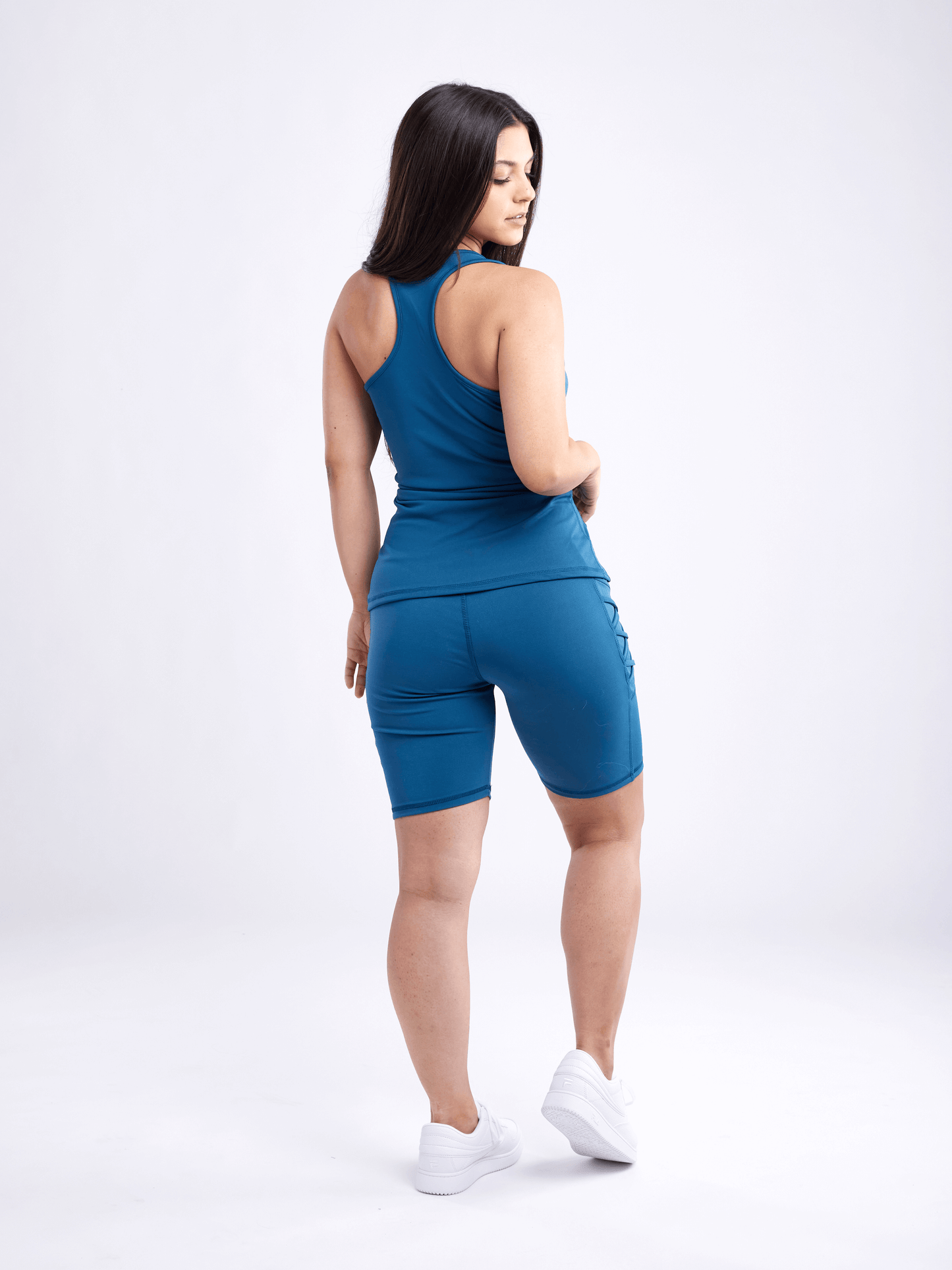 JupiterGear Women's Long Sports Tank Top with Mesh Panels