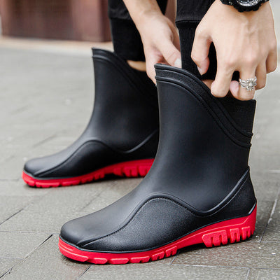Botas de Exterior Impermeables para Hombre de Media Tubo
