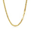 Cadena Franco Redonda de Corte Diamante de Oro Amarillo de 14k - 3.15mm