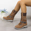 Fur Integrated Women's Knee-high Snow Boots