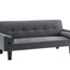 Sofá Loveseat Medieval con Cojines - Tela Gris Oscuro