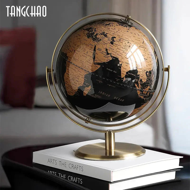 Globo de Escritorio con Mapa Retro para Decoración del Hogar y la Oficina