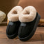 Chaussons en coton à enroulement pour femmes - Bottes de neige épaisses et à la mode