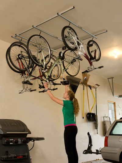 Saris 6020 Ceiling Mounted 4-Bike Storage Rack