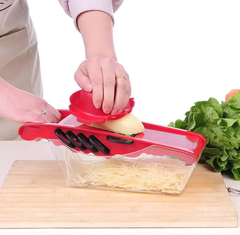Multifunction Kitchen Slicer with 6 Interchangeable Blades
