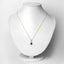 Colgante de Zafiro Azul y Diamante de 0.92 Quilates en Oro de 14K