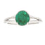 Anillo de Compromiso de Esmeralda Genuina de 1.28ct en Oro Blanco de 14KT