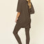 Double Take Full Size Round Neck T-Shirt and Leggings Set