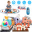 Electric Train Set with Remote Control and Realistic Features