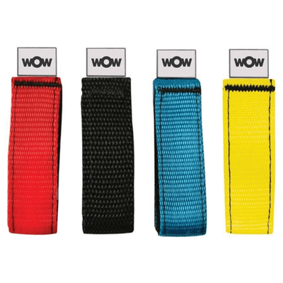 WOW Watersports 12-Inch Secure Multi-Color Velcro Straps - 6 Pack