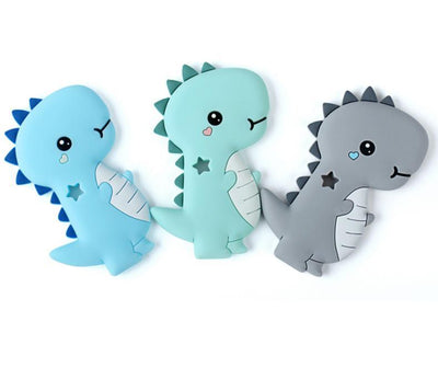 Dinosaur Baby Teether - Food Grade Silicone Bead Toy