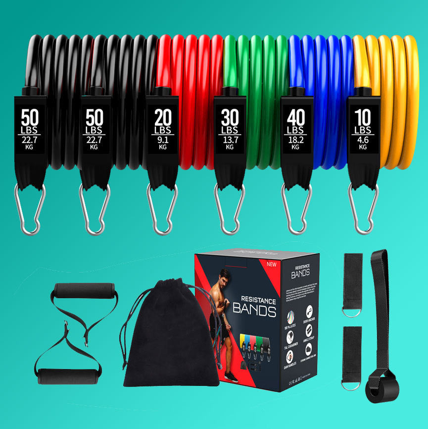 Versatile Latex Resistance Bands with Pull Rope System - Korvel