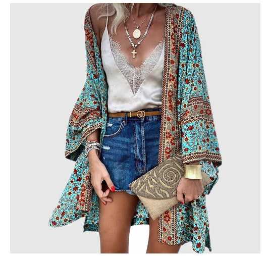 Cárdigan de Manga Larga Batwing de Moda Casual para Mujeres