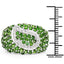 5.18 Carat Genuine Chrome Diopside Sterling Silver Engagement Ring