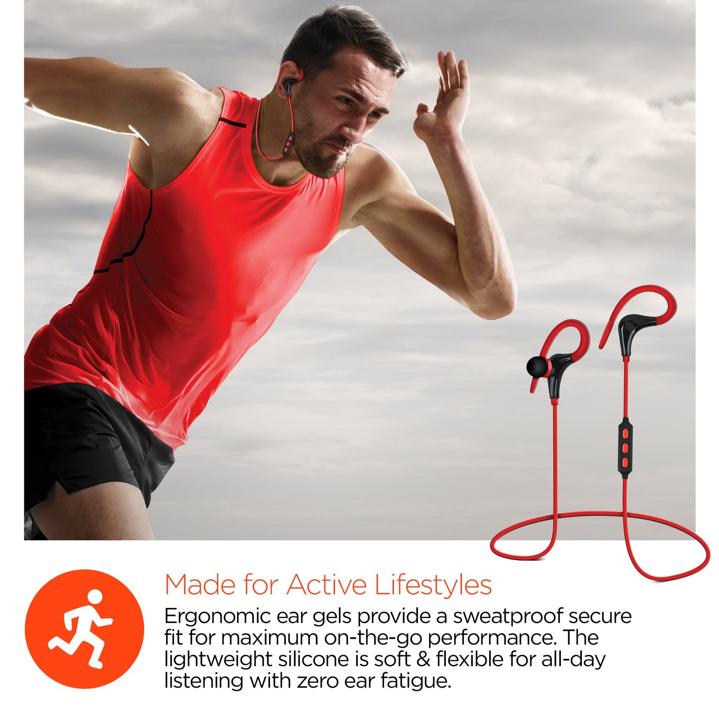 Écouteurs sans fil Bluetooth HyperGear Marathon Sport