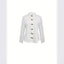 Women's Solid Color Textured Fabric Stand Up Collar Jacket