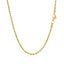 2.0mm 10k Yellow Gold Solid Diamond Cut Rope Chain