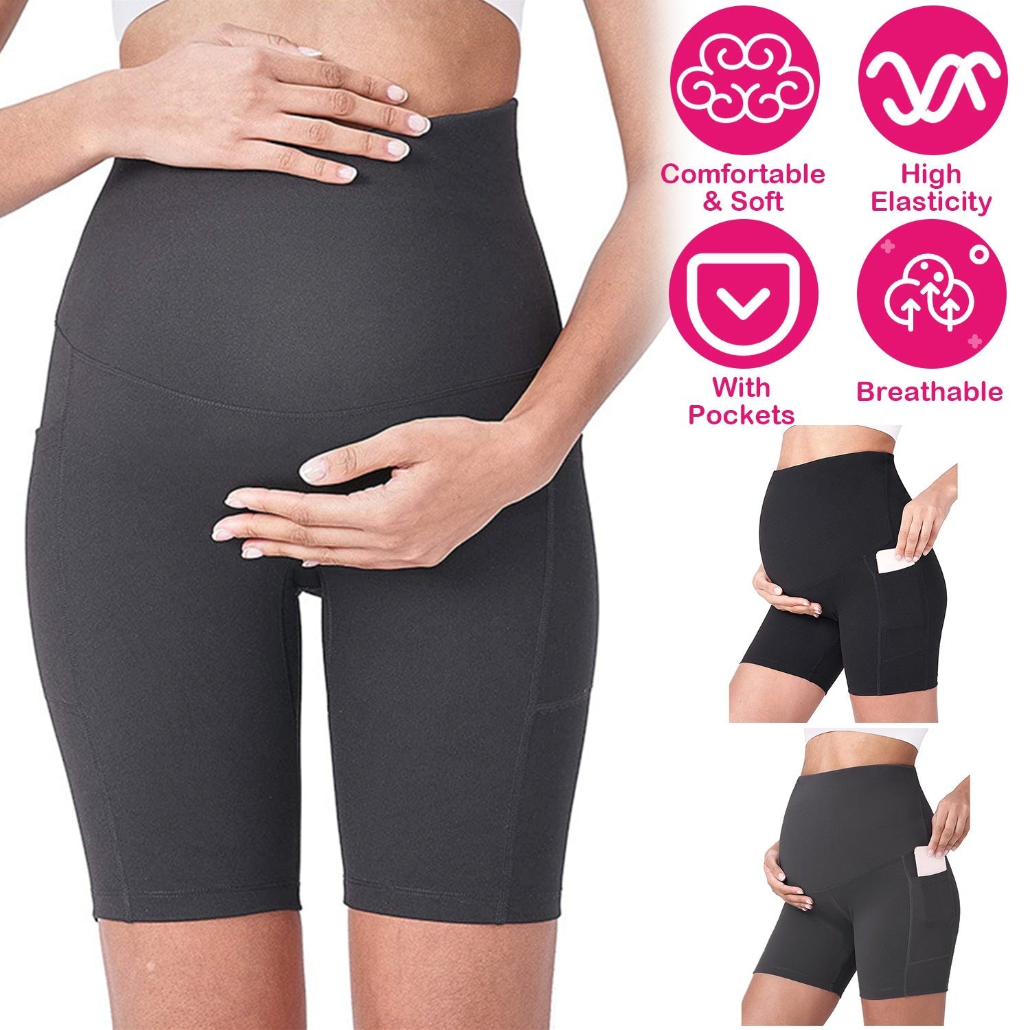 GBruno Women's Maternity Active Shorts - Korvel