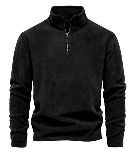 Fashion Personality Stand-Collar Zippered Sweatshirt