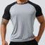 Camiseta de manga corta con cuello redondo para hombres en tallas grandes