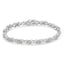 Pulsera de Tenis con Diamantes en Clúster de Plata Esterlina .925