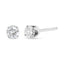 Pendientes de diamantes de 1.0 Cttw en oro blanco de 14K certificados por AGS