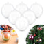 20pcs Boules de Noël Transparentes Remplissables en Plastique - 50mm