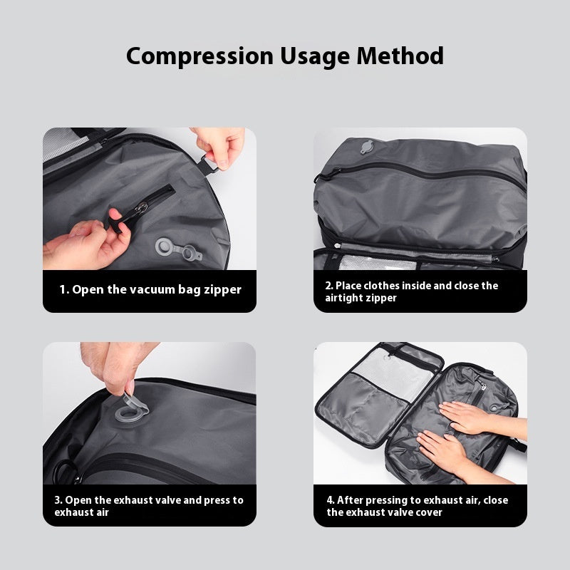 Elegant Vacuum Compression Laptop Backpack for Travel