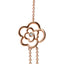 Collier en perles d'eau douce et diamants à double rang en or rose 18K