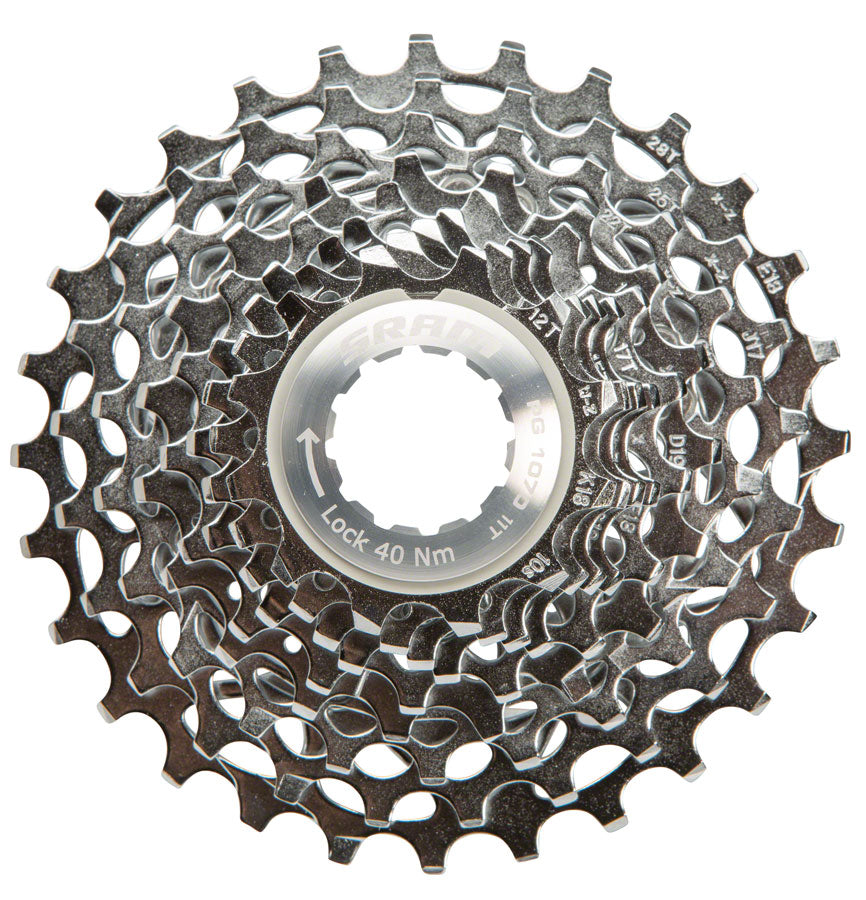 Cassette SRAM PG-1070 - 10 Vitesses 11-28t Argent