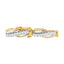 Bracelet en Diamant Winding Love en Or Jaune 14K - 3,00 cttw