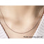 14k White Gold Round Cable Link Chain - 1.9mm