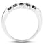 0.50 Carat Genuine Black Diamond Sterling Silver Ring