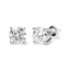 Boucles d'oreilles en diamant lab-grown en or blanc 14K certifiées IGI