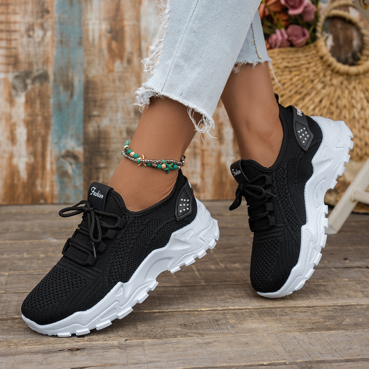 Flyknit Mesh Women's Breathable Casual Sneakers