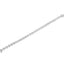 Pulsera de eslabones de diamante en forma de lágrima de plata esterlina .925
