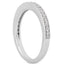 Anillo de Boda de Banda con Diamantes Pave de Oro Blanco de 14k