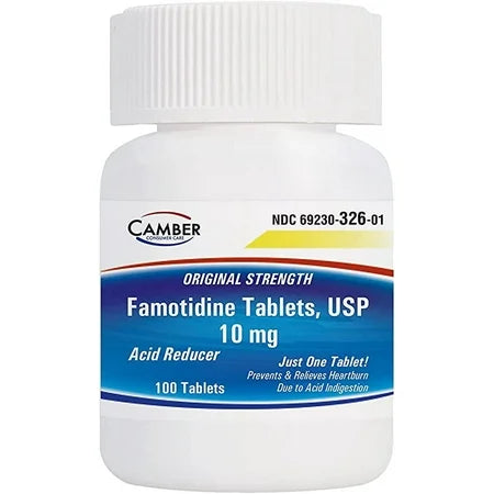 Comprimés de Famotidine Camber 10 mg - 100 Comptes pour le Confort Digestif