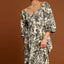 Ruffle Hem Floral Print V-Neck Dress for Women