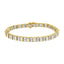 Bracelet de tennis en diamant 10K or jaune 4.0 Cttw